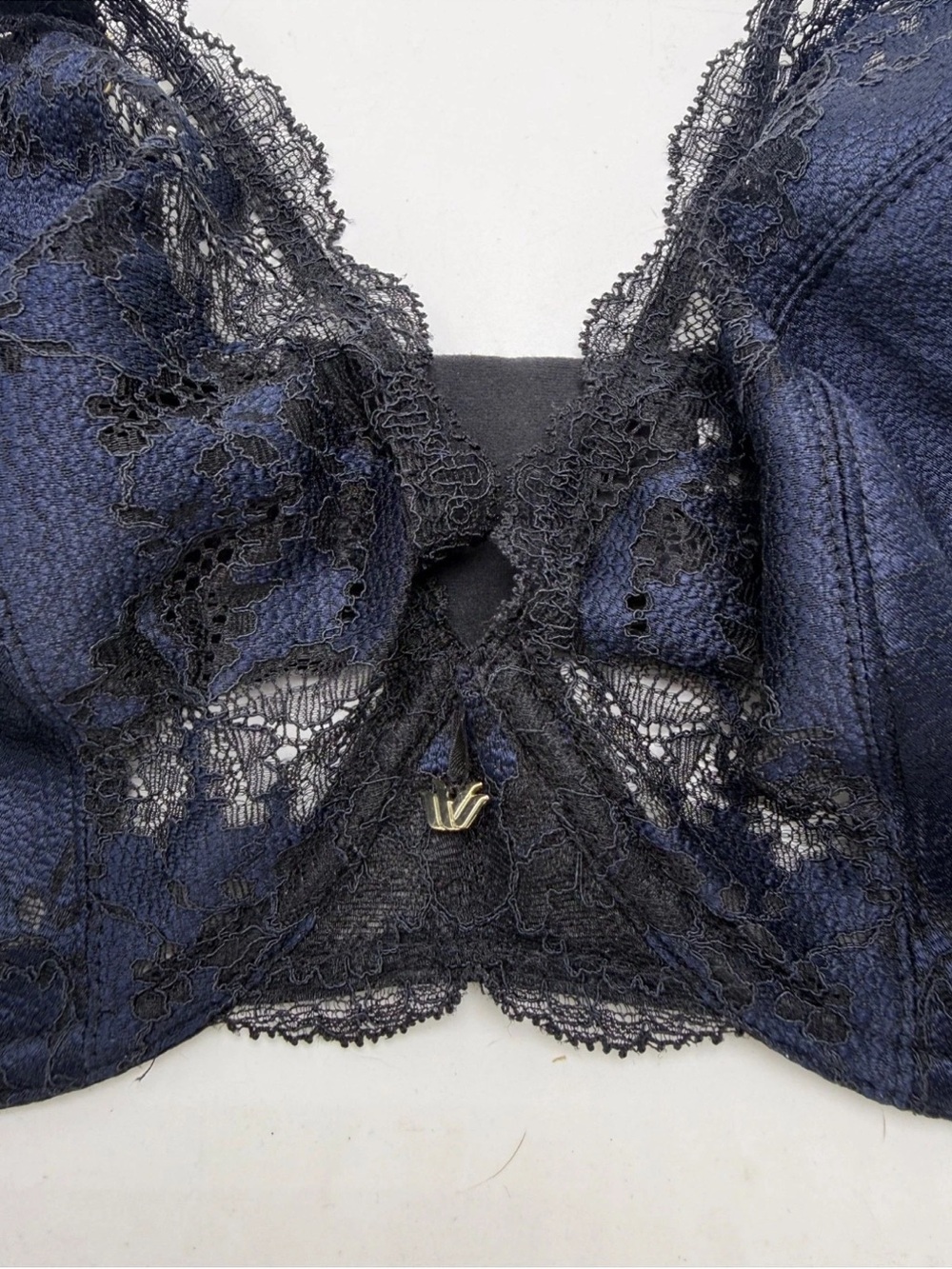 Wacoal Modern Affair Plunge Underwire Bra 32G Night Sky/ Black - Picture 8 of 8